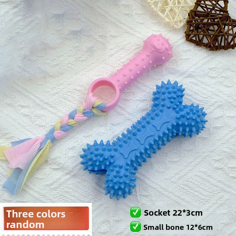 Dog Chew Toy Ball Bite Resistant Pet Dental Molar Stick