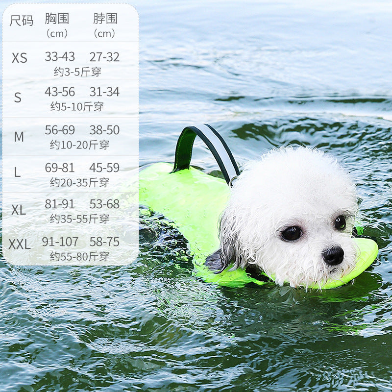 Dog Buoyancy Vest with Reflective Strips