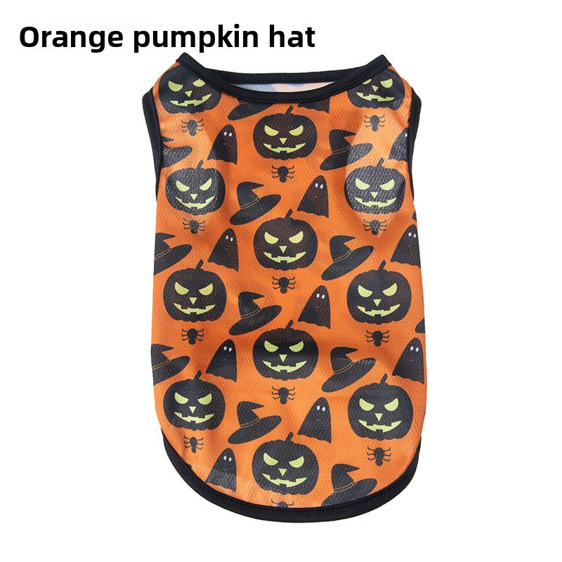 Halloween Pet Vest Pumpkin Print