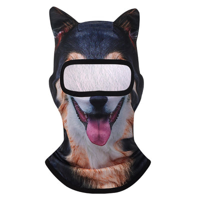 3D Animal Print UV Protection Cycling Face Mask