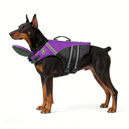 Dog Buoyancy Vest with Reflective Strips
