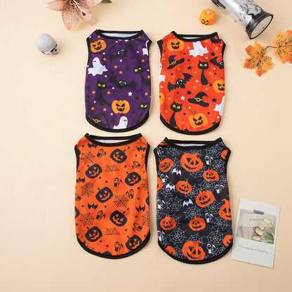 Halloween Pet Vest Pumpkin Print