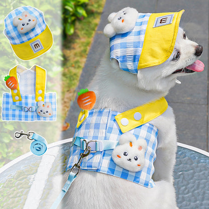 Adjustable Pet Harness with Leash for Cats and Dogs