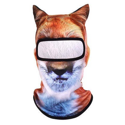 3D Animal Print UV Protection Cycling Face Mask