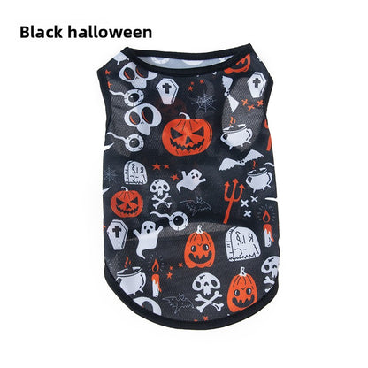 Halloween Pet Vest Pumpkin Print