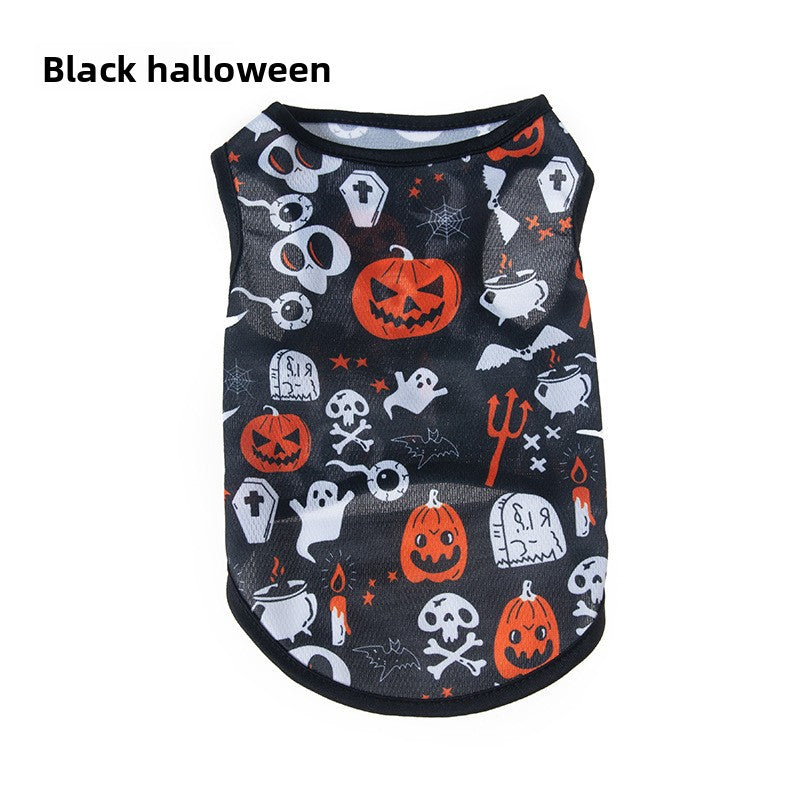 Halloween Pet Vest Pumpkin Print