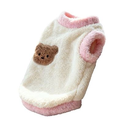 Cartoon Embroidered Plush Pet Vest