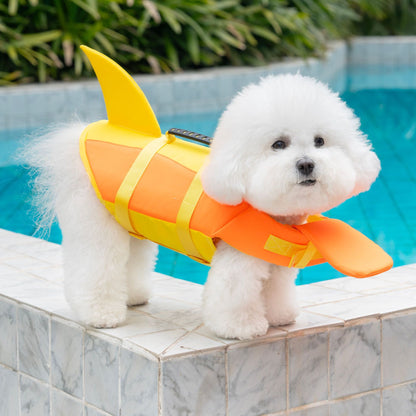 Dog Buoyancy Vest with Reflective Strips