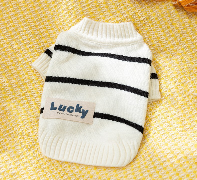 Striped Warm Pet Sweater for Cats and Dogs