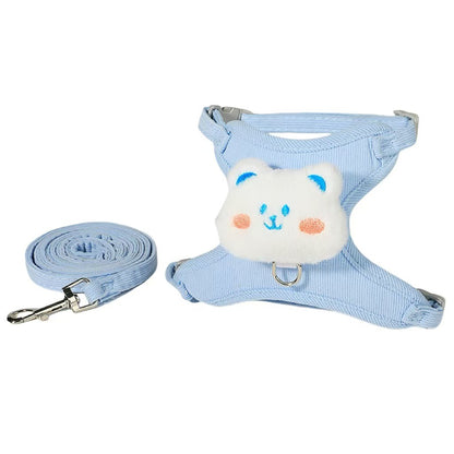 Adjustable Pet Harness with Traction Rope