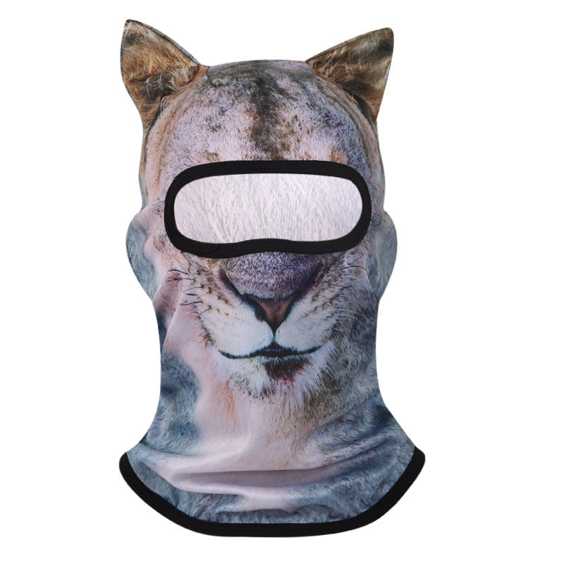 3D Animal Print UV Protection Cycling Face Mask
