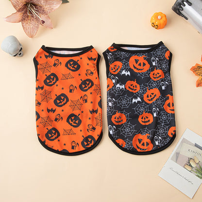 Halloween Pet Vest Pumpkin Print