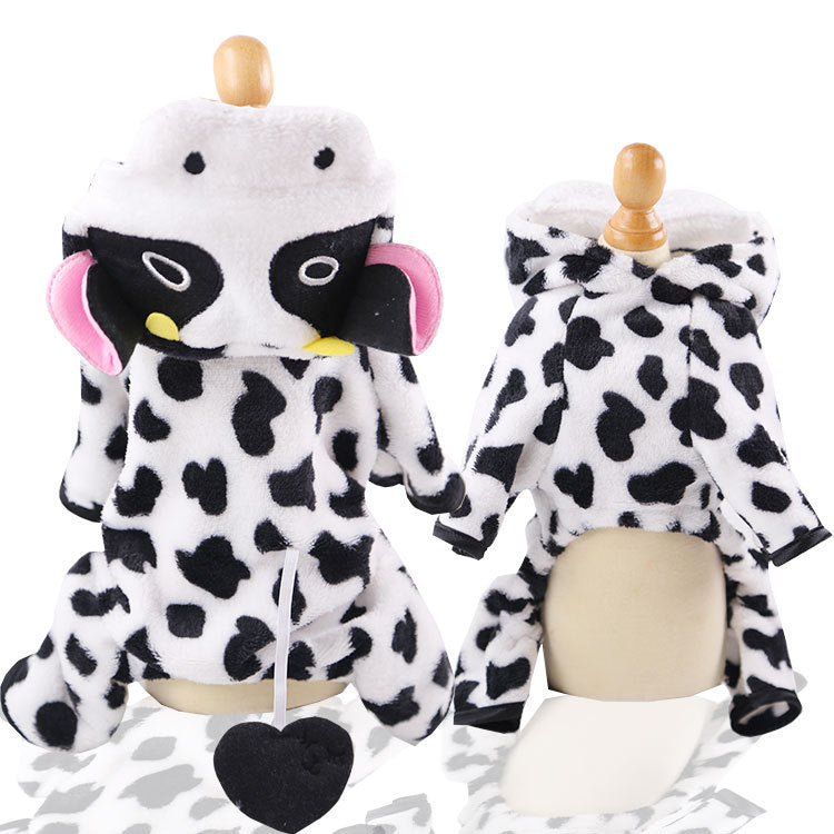 Four-Legged Pet Dinosaur Costume Winter Dog Cat Clothing