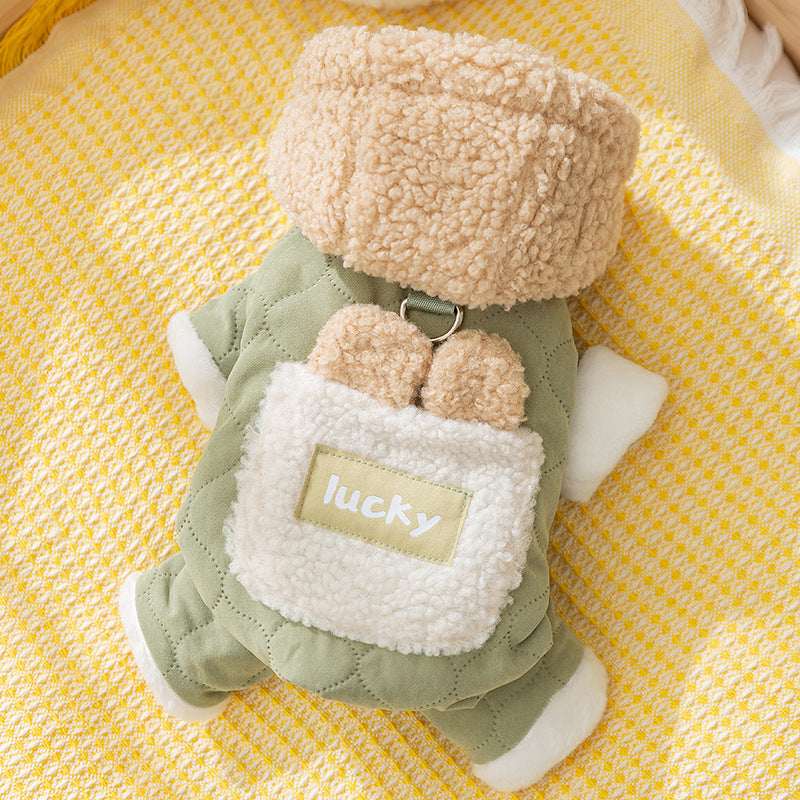 Four-legged sweater dog clothes