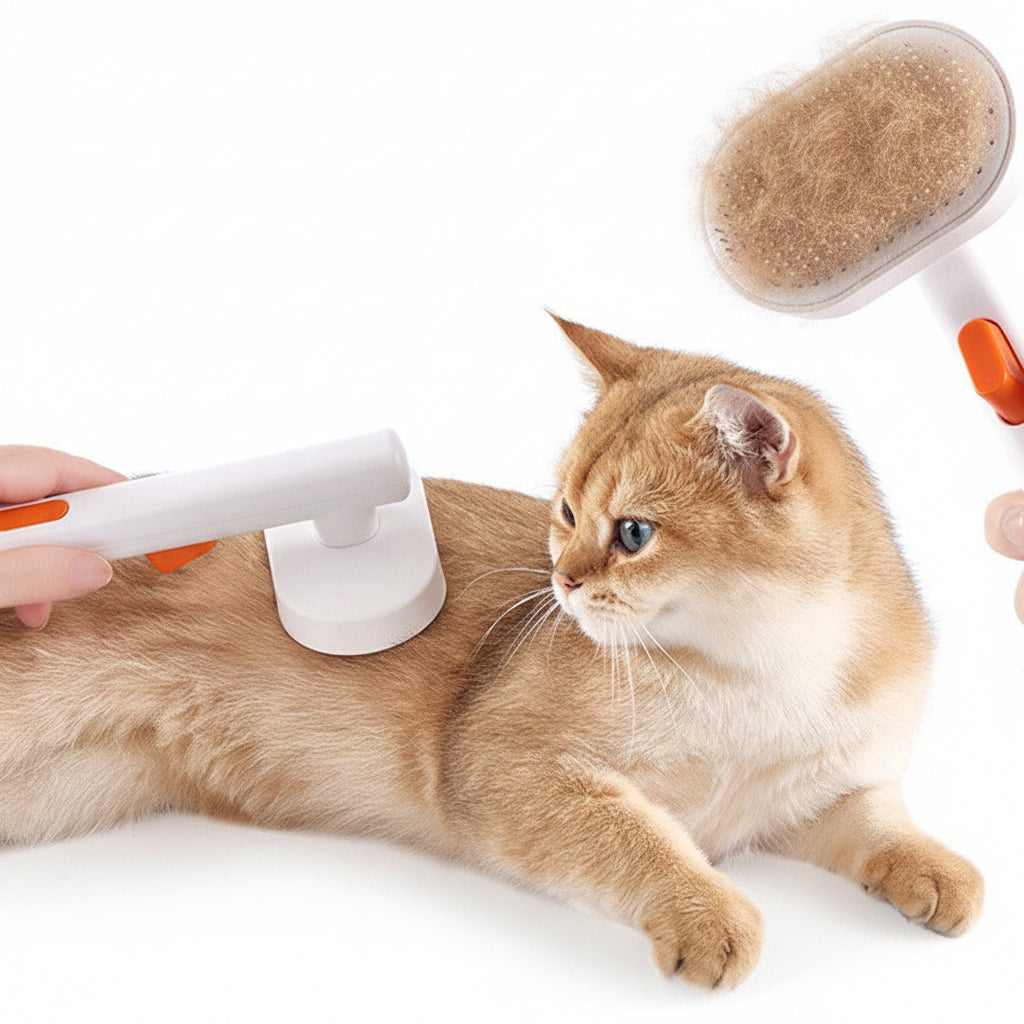 Pet Hair Removal Comb with Massage Function