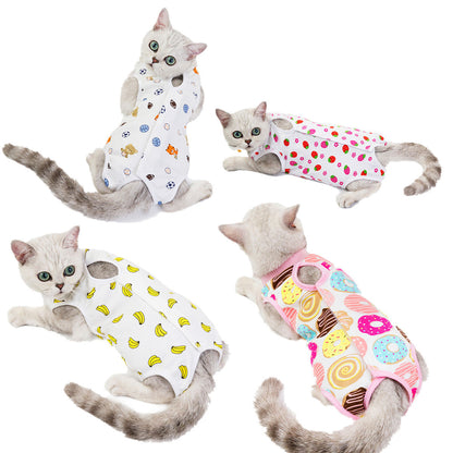 Cat Sterilization and Postpartum Recovery Vest