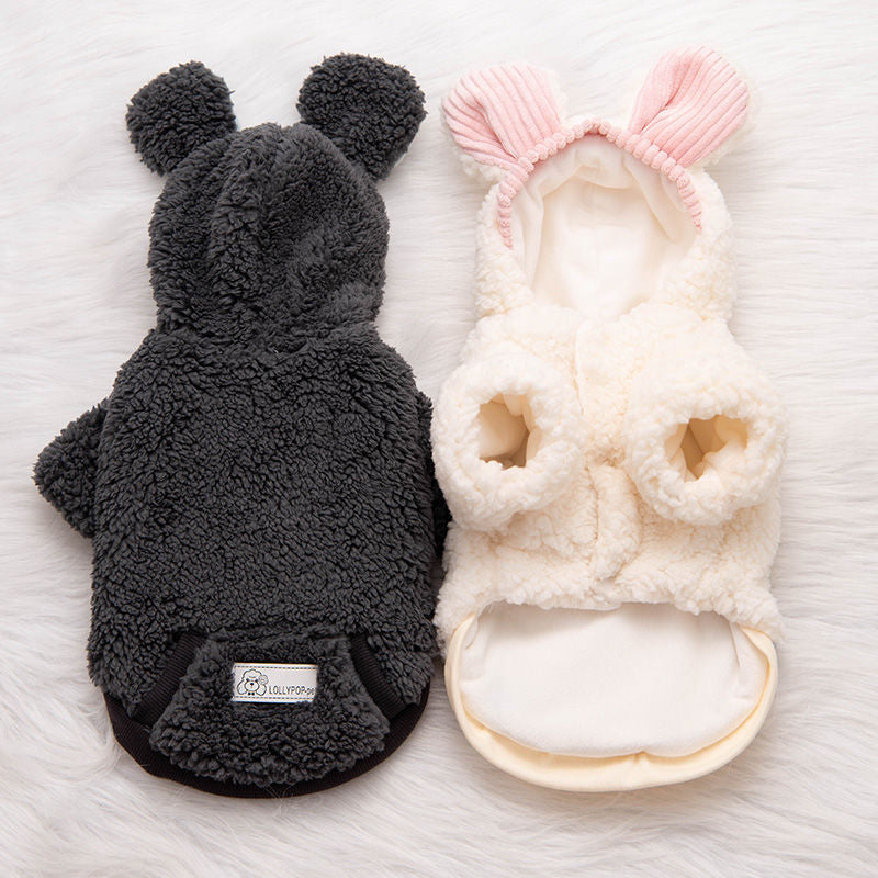 Autumn Thickened Fleece-Lined Dog Clothes for Corgis, Teddy Bears