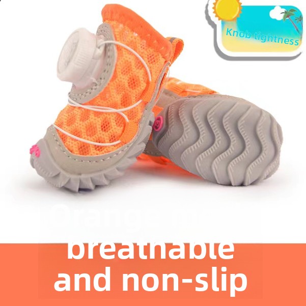 Soft Sole Dog Shoes with Snap Buttons