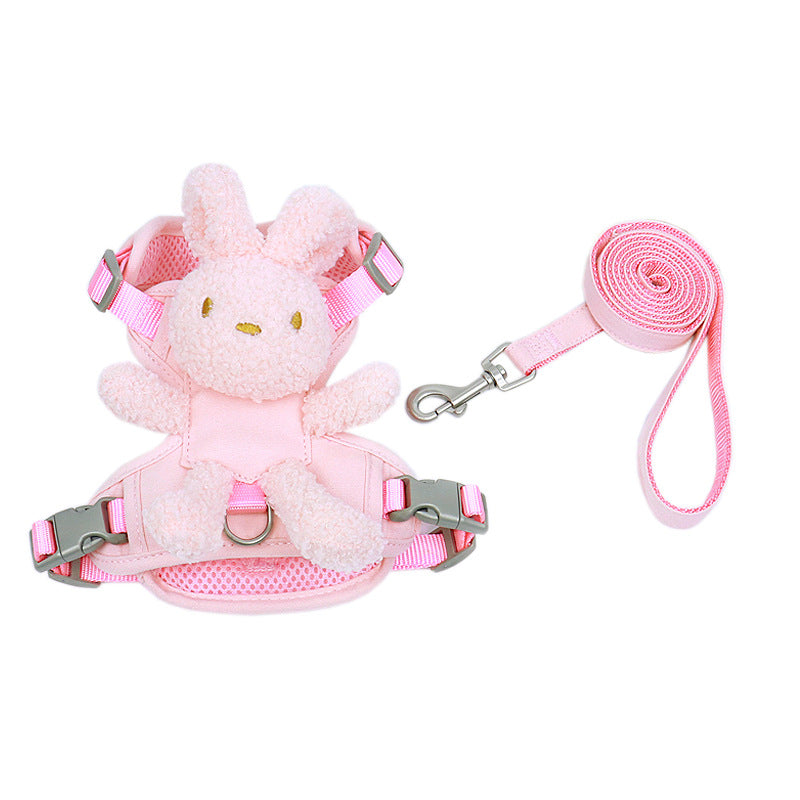 Adjustable Reflective Pet Harness with Leash