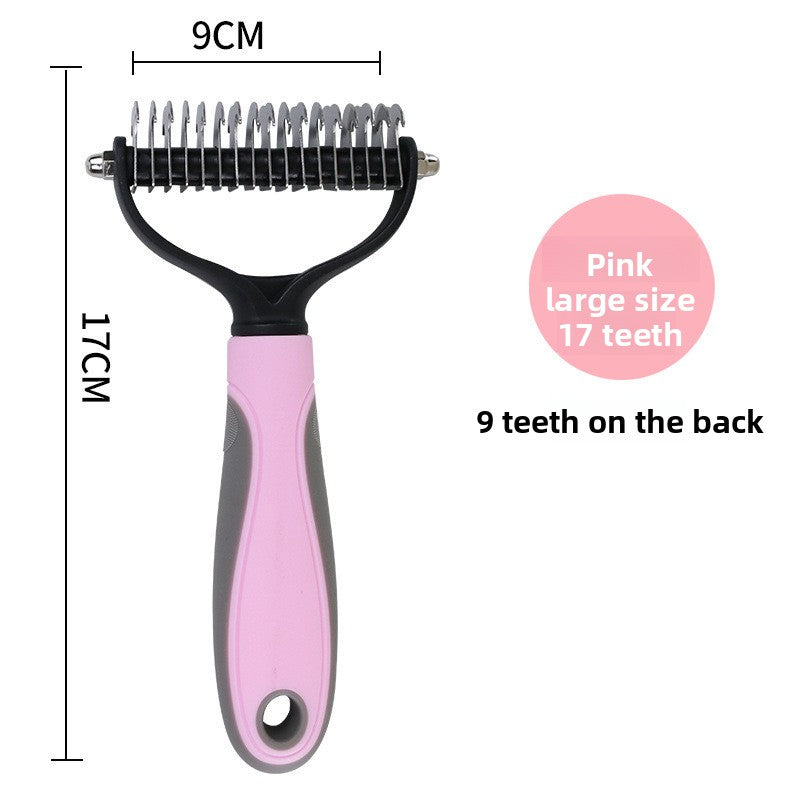 Pet Double-sided Open Knotted Comb Comb Massage Comb Cleaning Beauty Cat Comb Dog Pet Comb Pet Supplies Comb