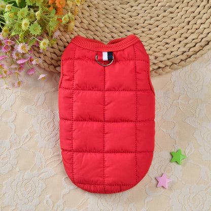 Simple Pet Dog Cat Cotton Coat Winter Clothes