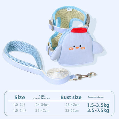 Adjustable Reflective Pet Harness with Leash