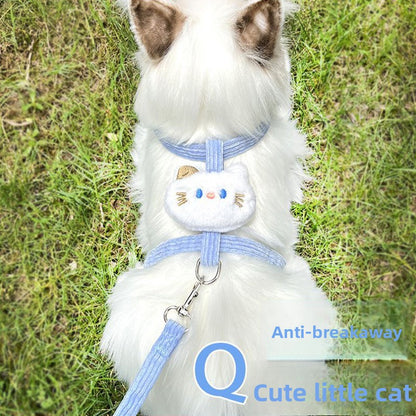 Cat Leash Anti-break Free Cat Walking Leash