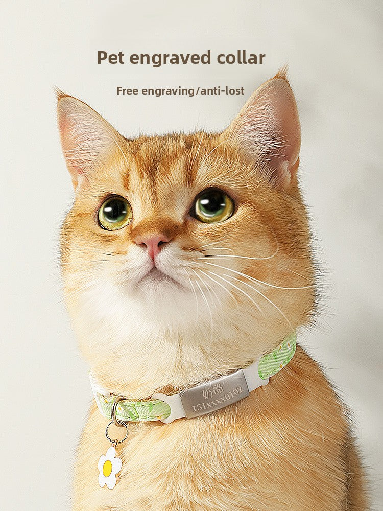 Cat Collar with Engraving