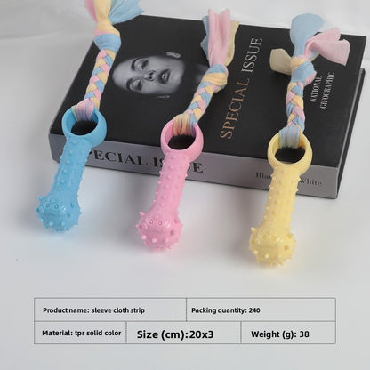 Dog Chew Toy Ball Bite Resistant Pet Dental Molar Stick