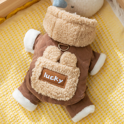 Four-legged sweater dog clothes